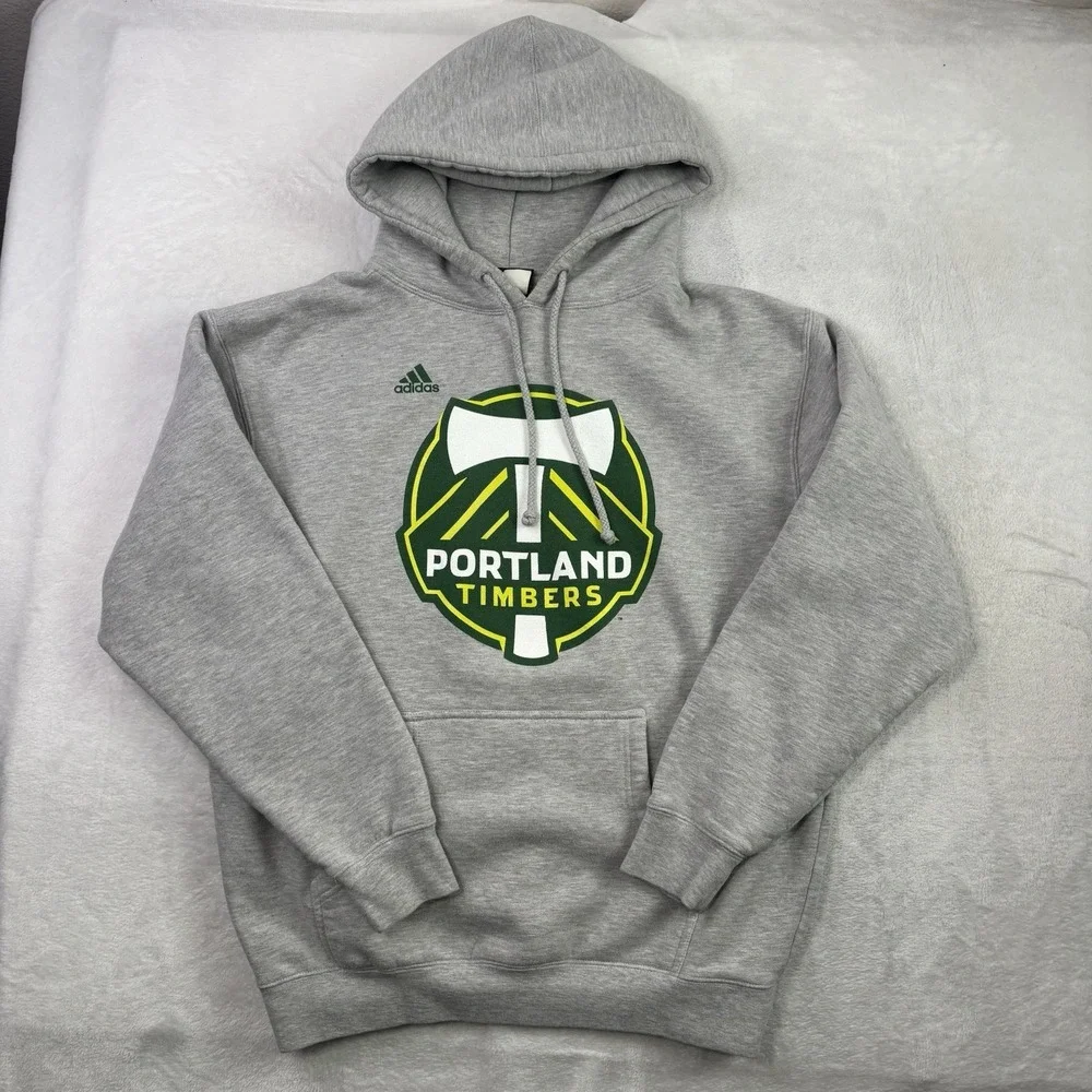 Adidas Portland Timbers Pullover Long Sleeve Fleece Hoodie Men's Medium